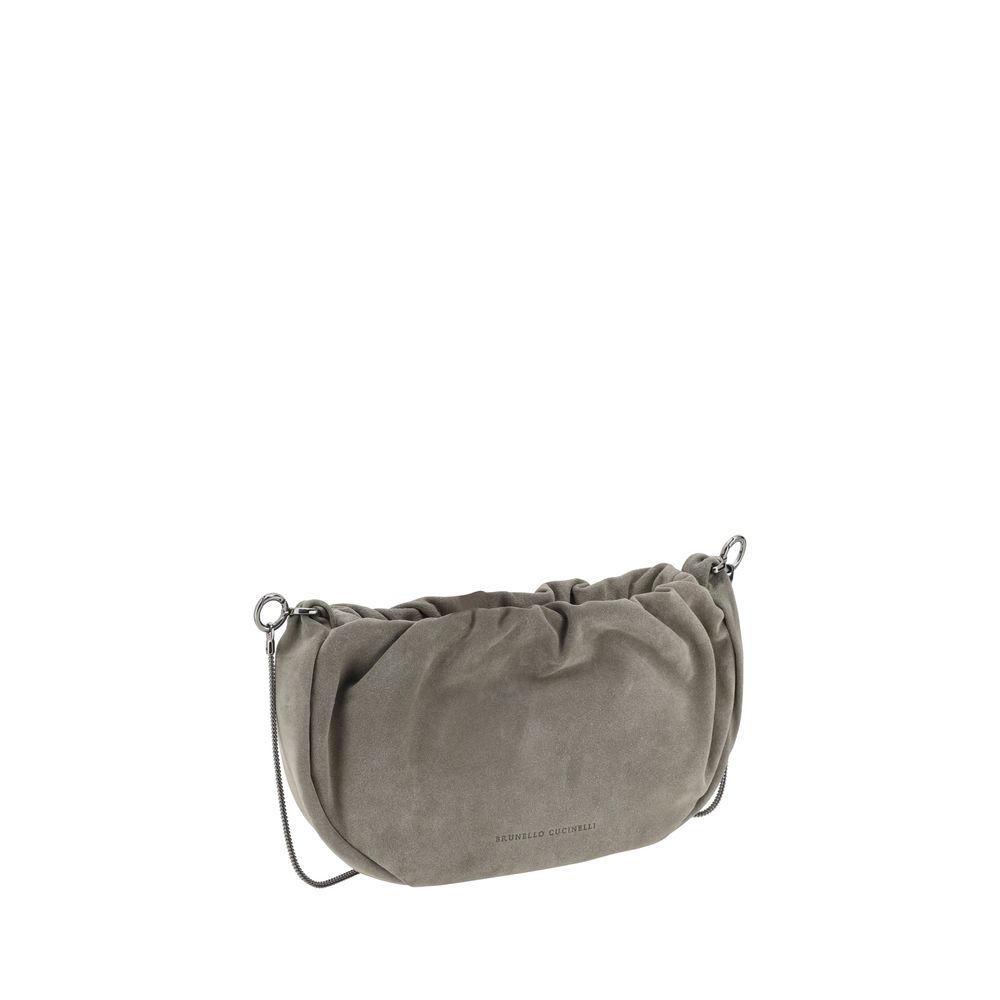 Brunello Cucinelli Sac à bandoulière en daim