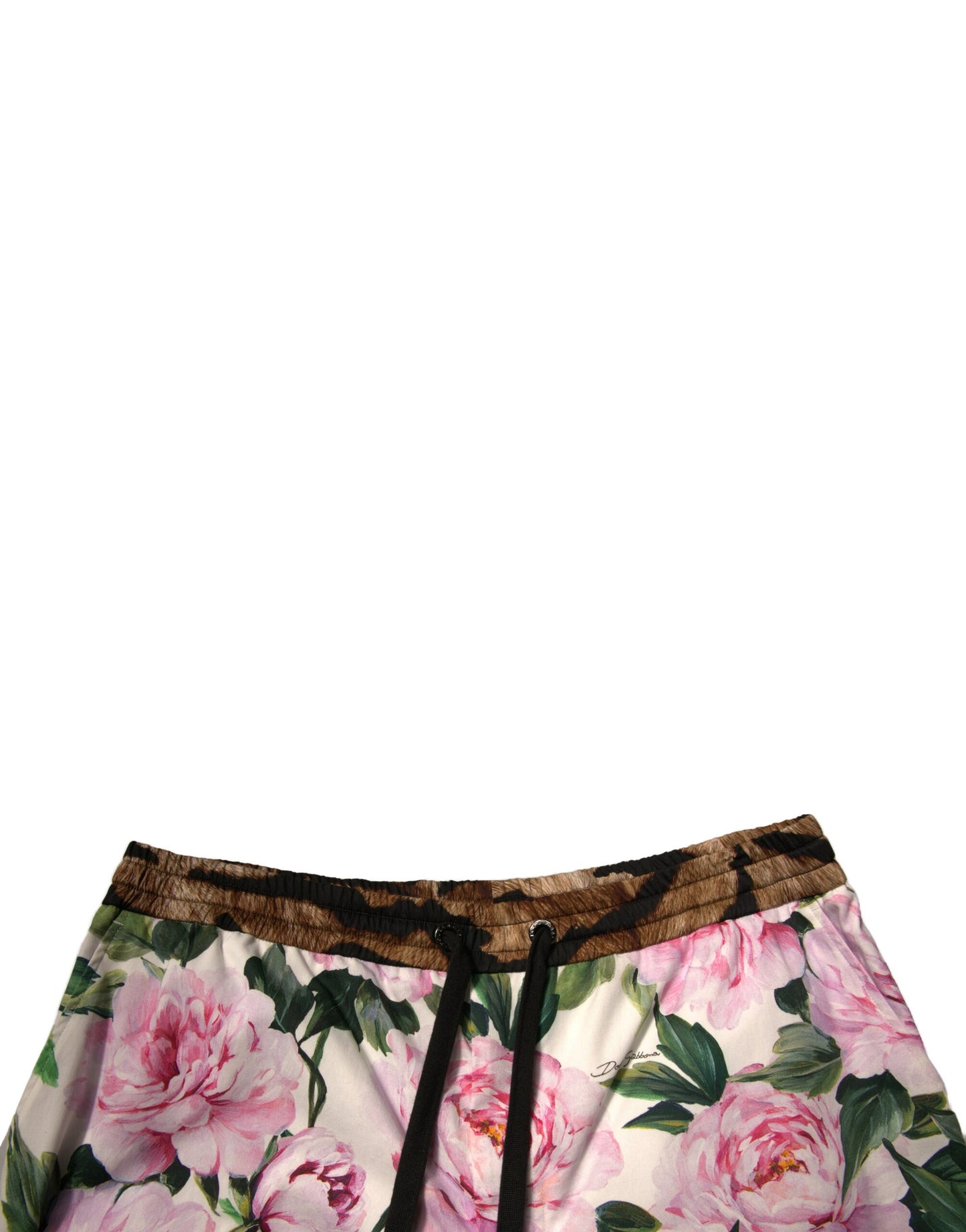 Bermuda homme en coton à fleurs multicolores Dolce & Gabbana