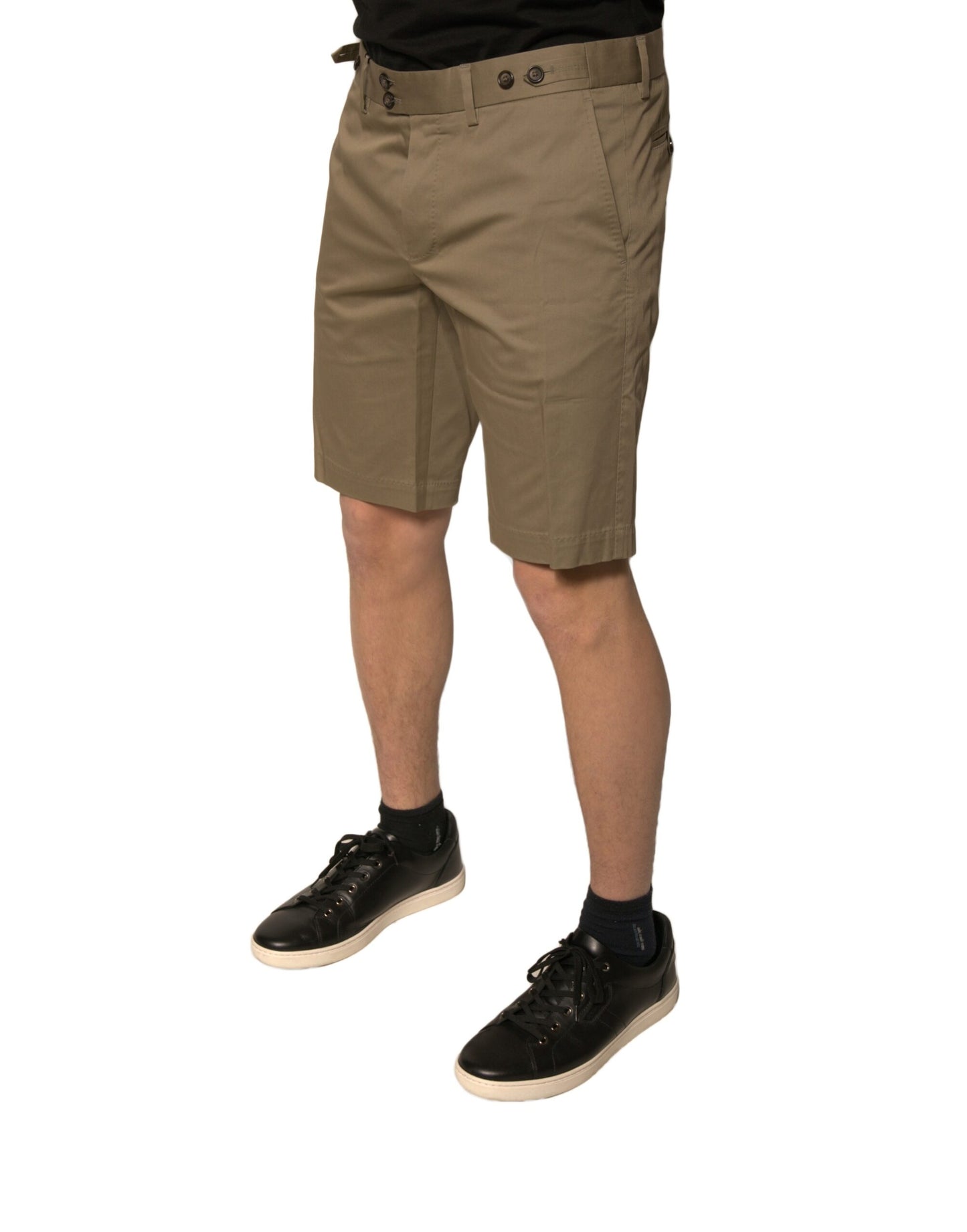 Short décontracté en coton stretch marron chino Dolce & Gabbana