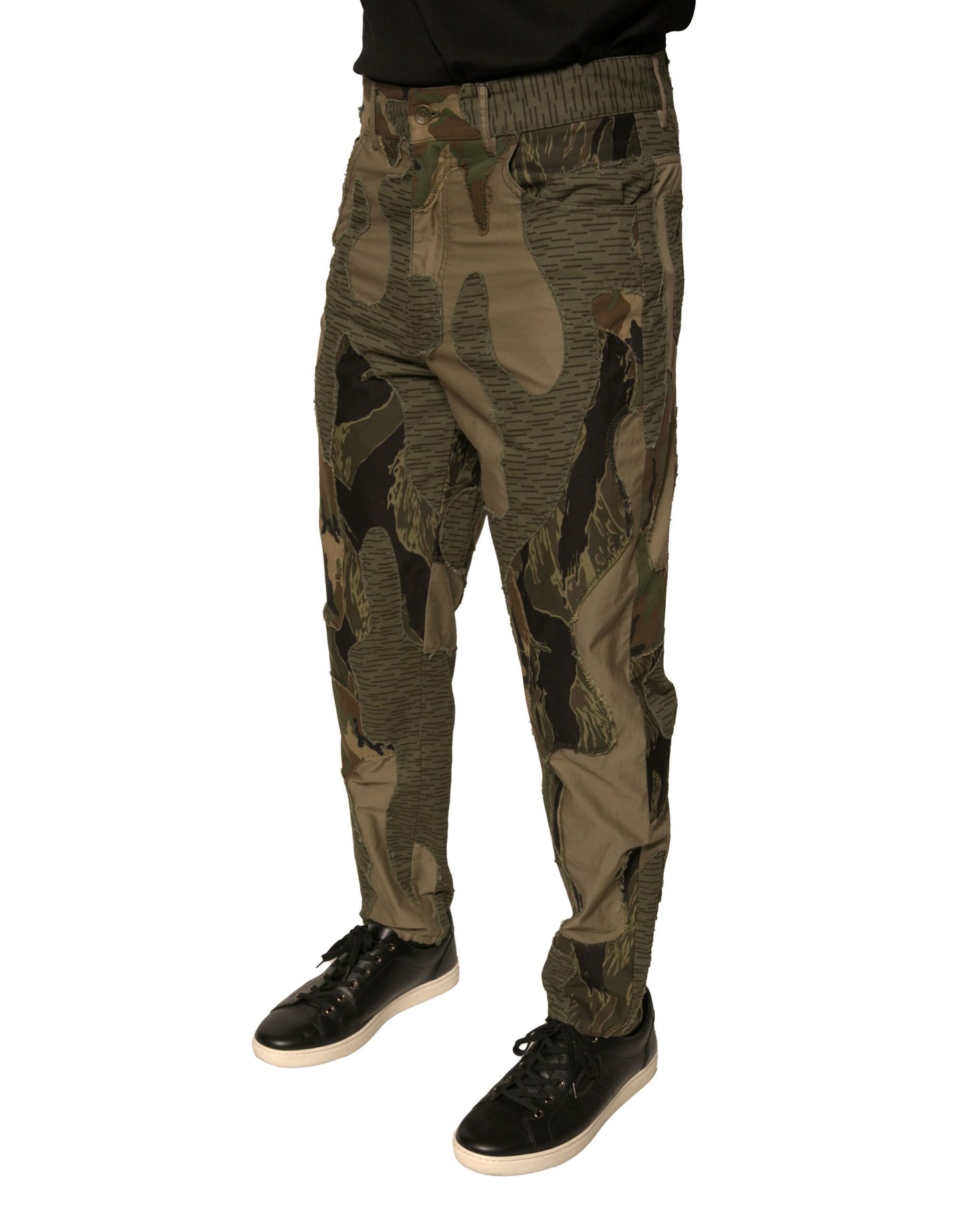 Dolce & Gabbana Multicolor Camouflage Cotton Pants by Dolce & Gabbana