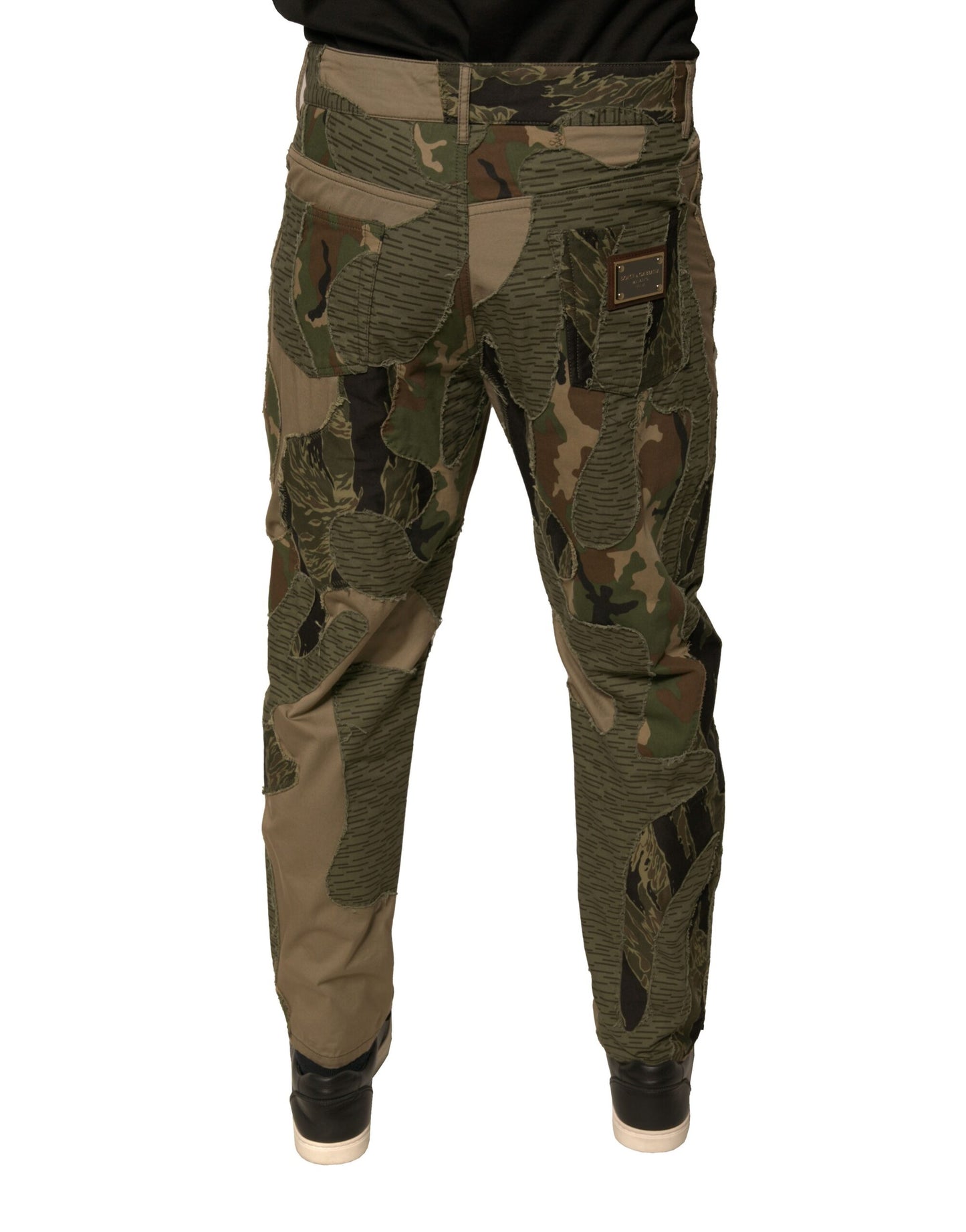 Dolce & Gabbana Multicolor Camouflage Cotton Pants by Dolce & Gabbana