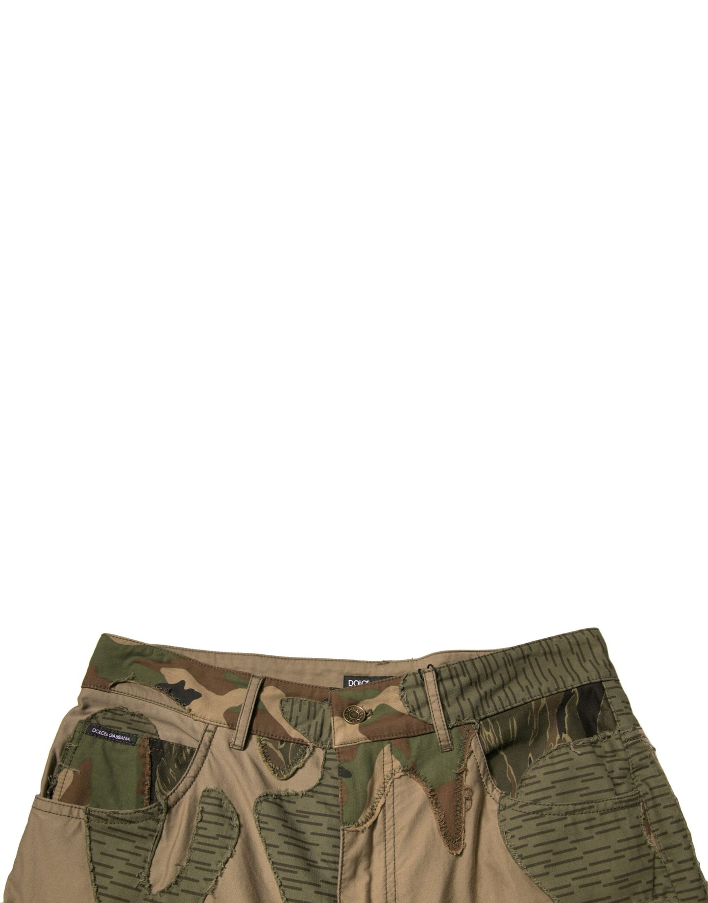 Dolce & Gabbana Multicolor Camouflage Cotton Pants by Dolce & Gabbana