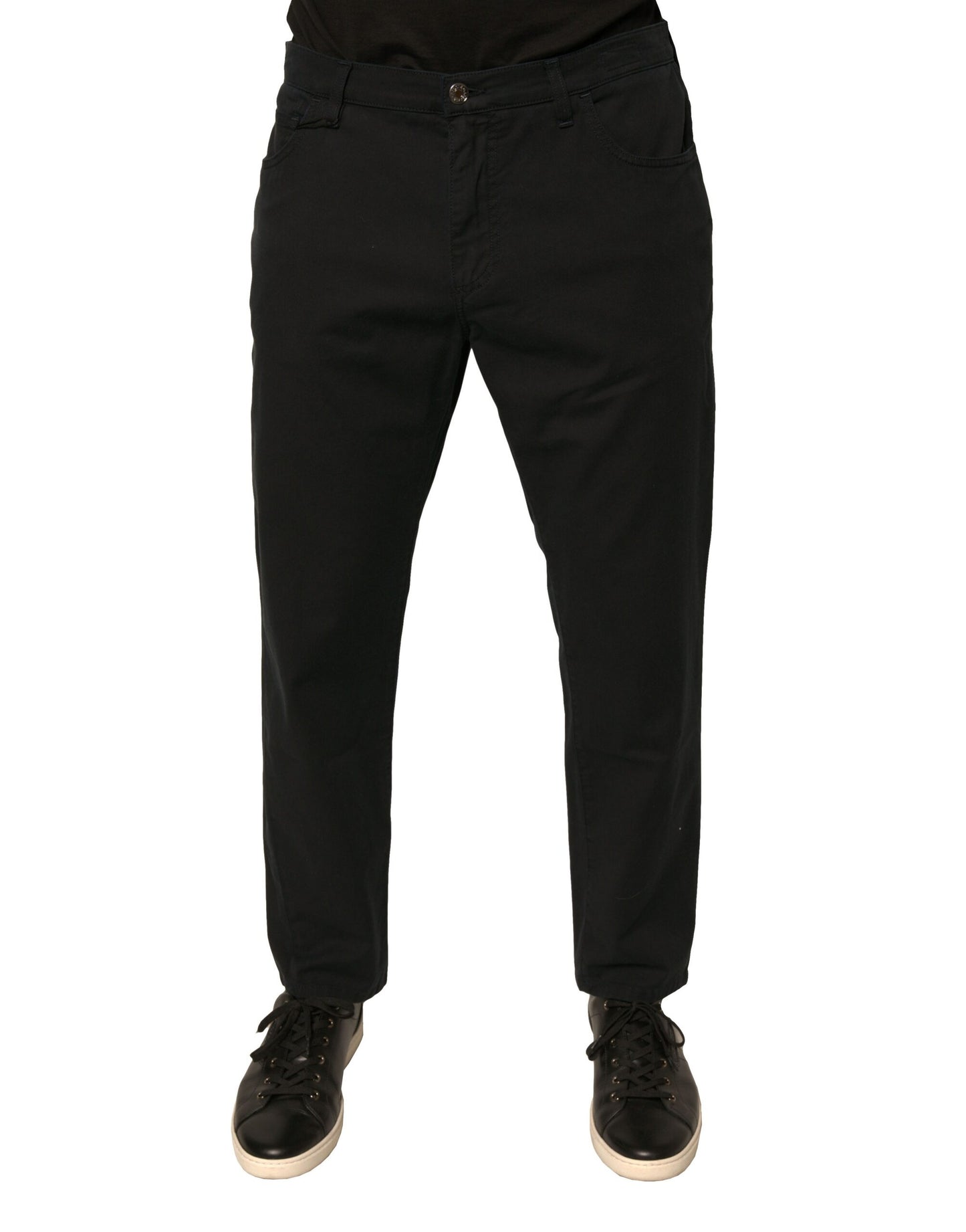 Dolce & Gabbana Black Logo Cotton Stretch Skinny Denim Jeans by Dolce & Gabbana