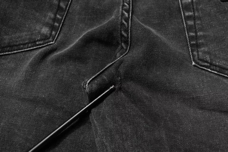 Dolce & Gabbana Black Logo Cotton Stretch Skinny Denim Pants by Dolce & Gabbana