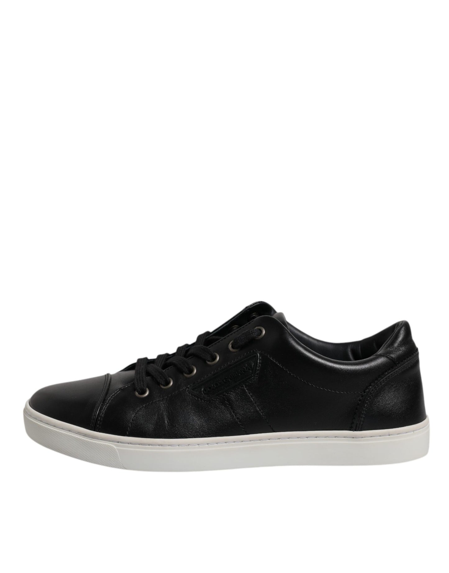 Dolce & Gabbana Black London Nappa Leather Men Sneakers Shoes by Dolce & Gabbana