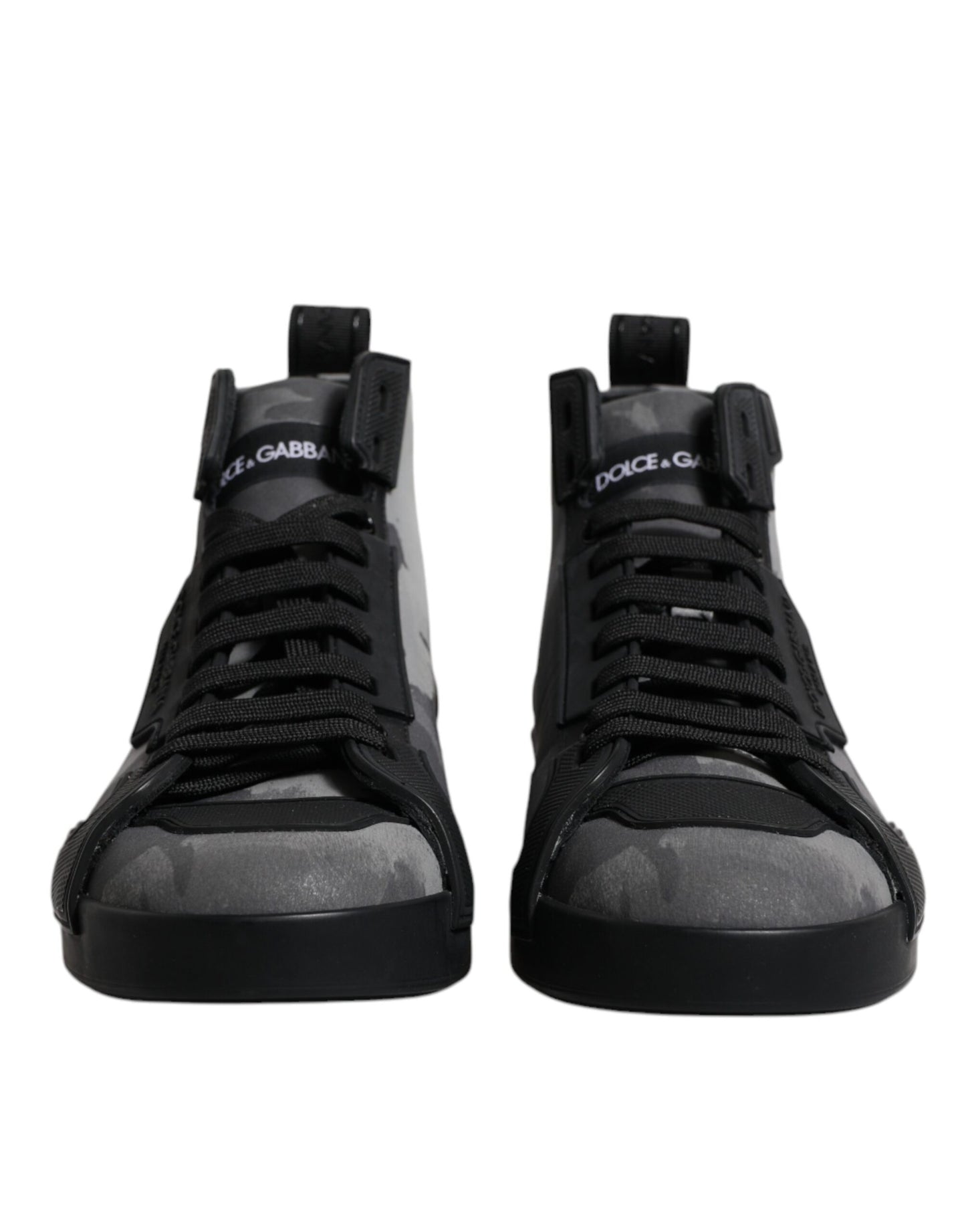 Dolce & Gabbana Multicolor Camouflage High Top Sneakers Shoes by Dolce & Gabbana