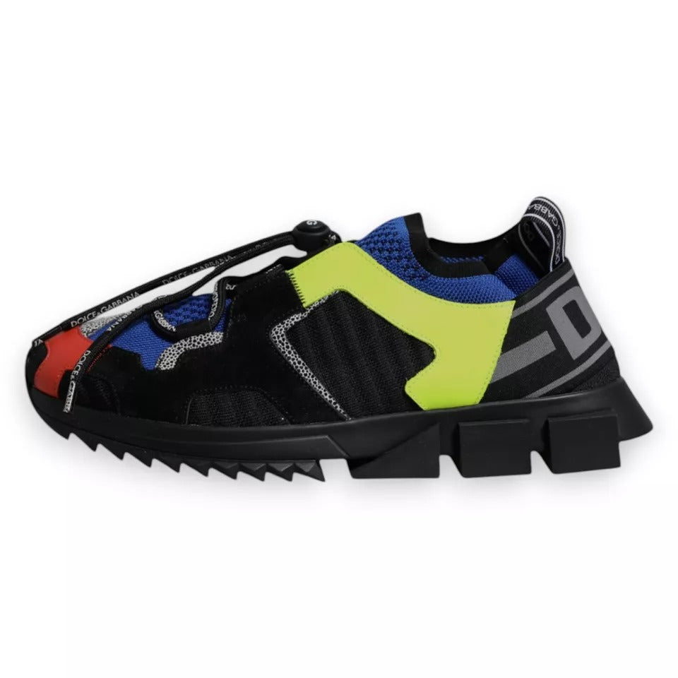 Dolce & Gabbana Multicolor Low Top Sorrento Sneakers Shoes by Dolce & Gabbana