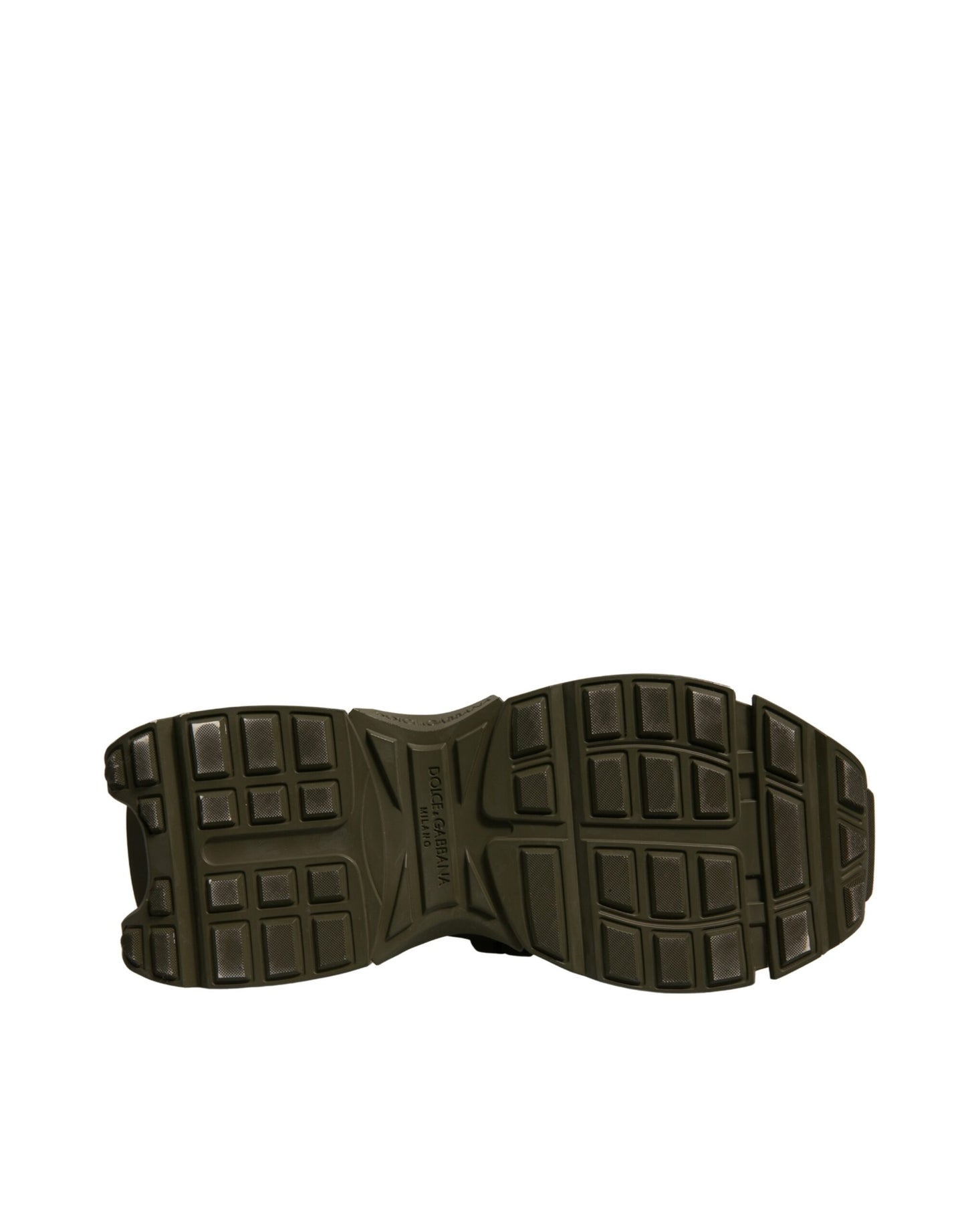 Dolce & Gabbana Military Green Space Low Top Sneakers Shoes by Dolce & Gabbana