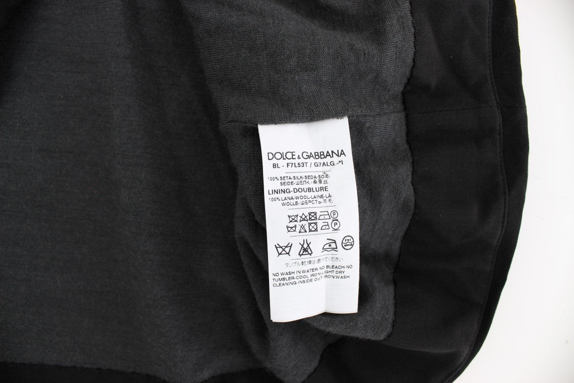 Chemisier élégant en soie à imprimé médiéval Dolce & Gabbana