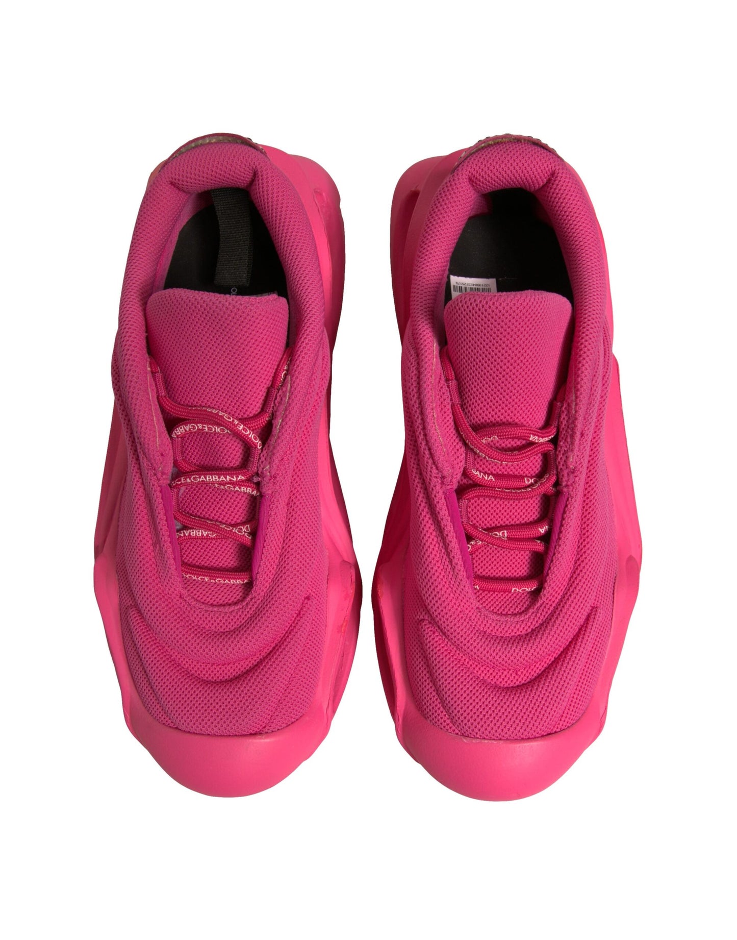 Dolce & Gabbana Pink Wave Low Top Lace Up Men Sneakers Shoes by Dolce & Gabbana