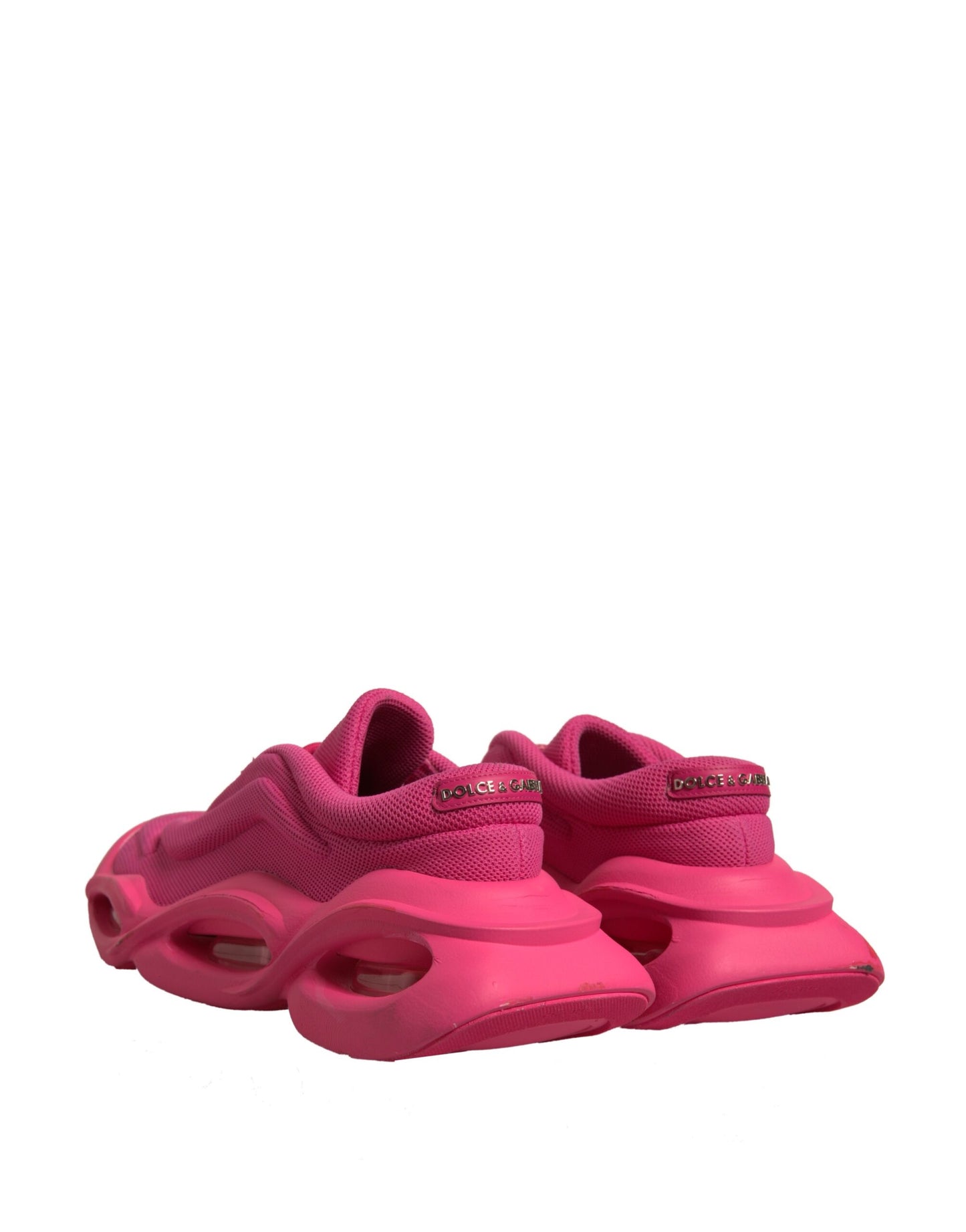 Dolce & Gabbana Pink Wave Low Top Lace Up Men Sneakers Shoes by Dolce & Gabbana