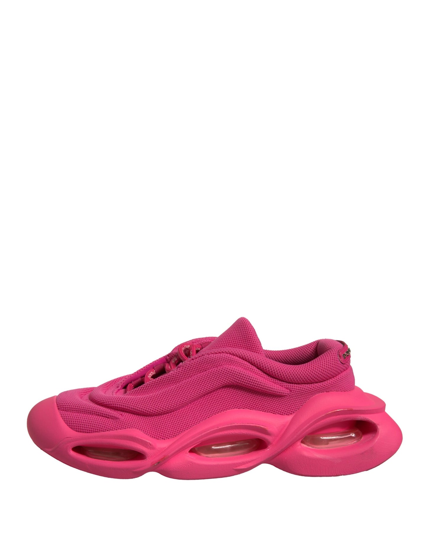 Dolce & Gabbana Pink Wave Low Top Lace Up Men Sneakers Shoes by Dolce & Gabbana