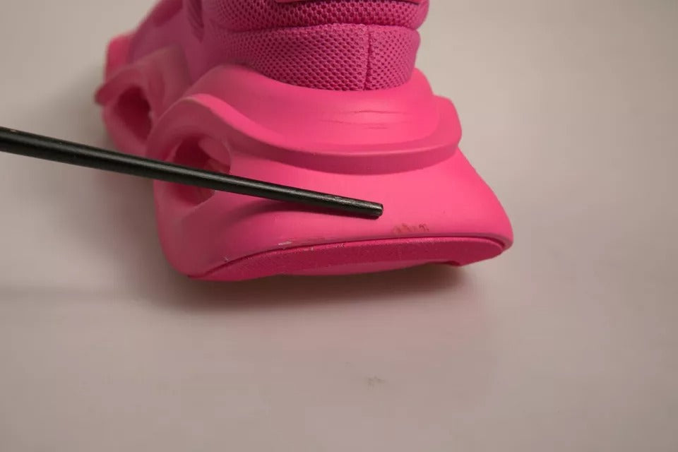 Dolce & Gabbana Pink Wave Low Top Lace Up Men Sneakers Shoes by Dolce & Gabbana
