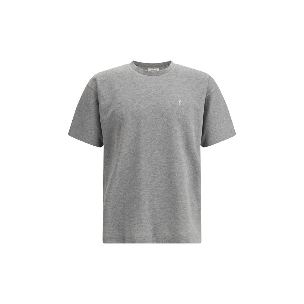 Saint Laurent Gray Cotton Oversized T-shirt