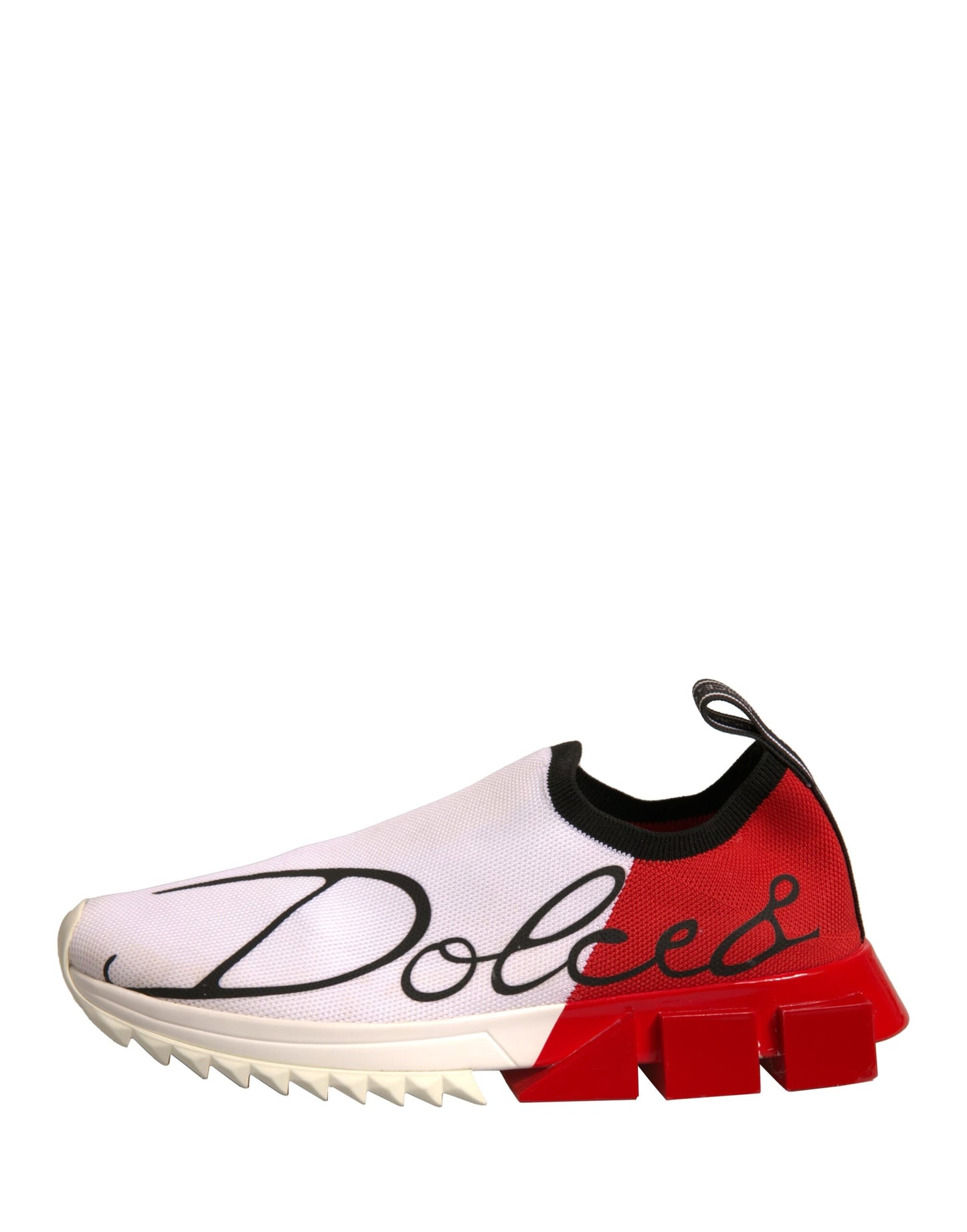 Dolce & Gabbana White Red Low Top Sorrento Sneakers Shoes by Dolce & Gabbana