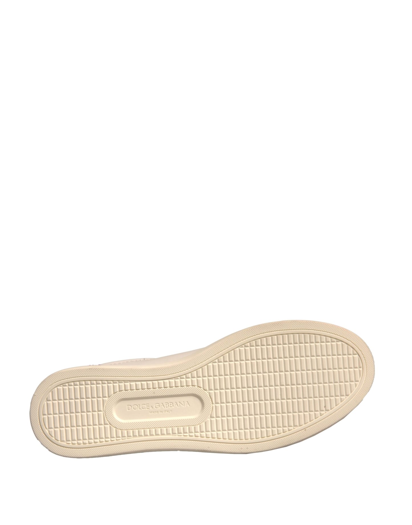 Dolce & Gabbana White Suede Leather Low Top Sneakers Shoes by Dolce & Gabbana