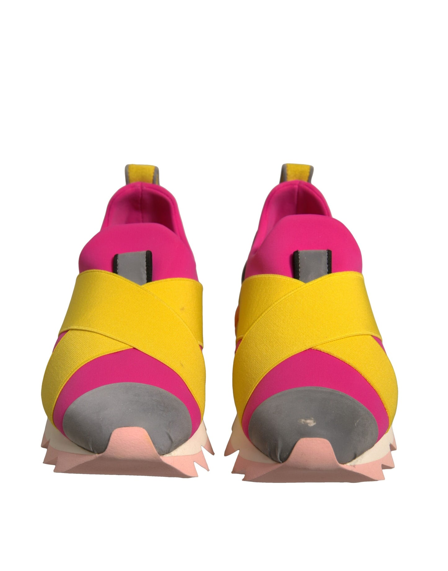 Dolce & Gabbana Multicolor Neoprene Elastic Ibiza Sneakers Shoes by Dolce & Gabbana