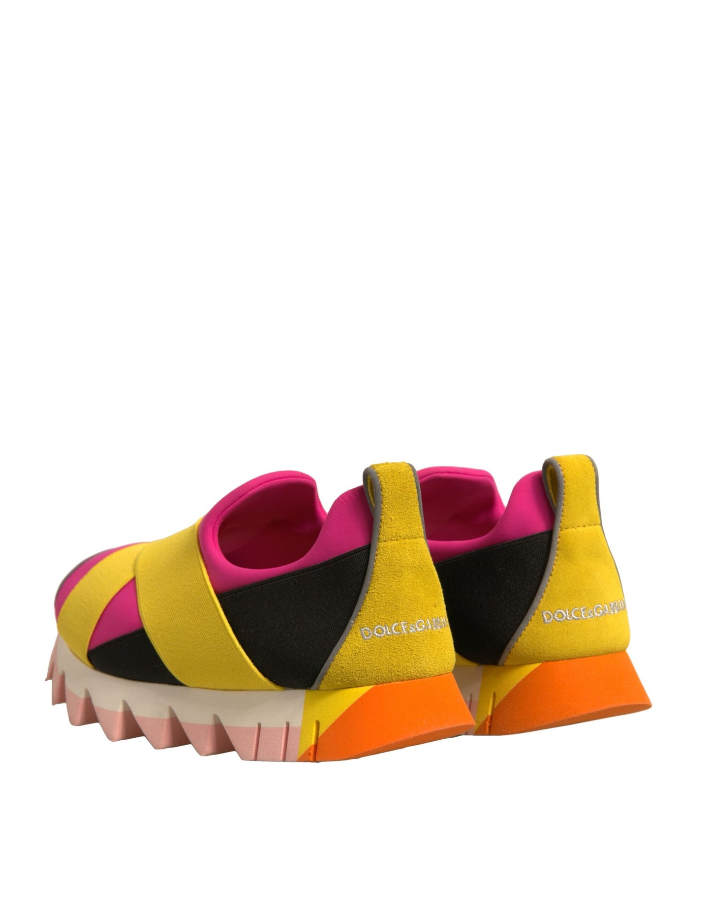 Dolce & Gabbana Multicolor Neoprene Elastic Ibiza Sneakers Shoes by Dolce & Gabbana