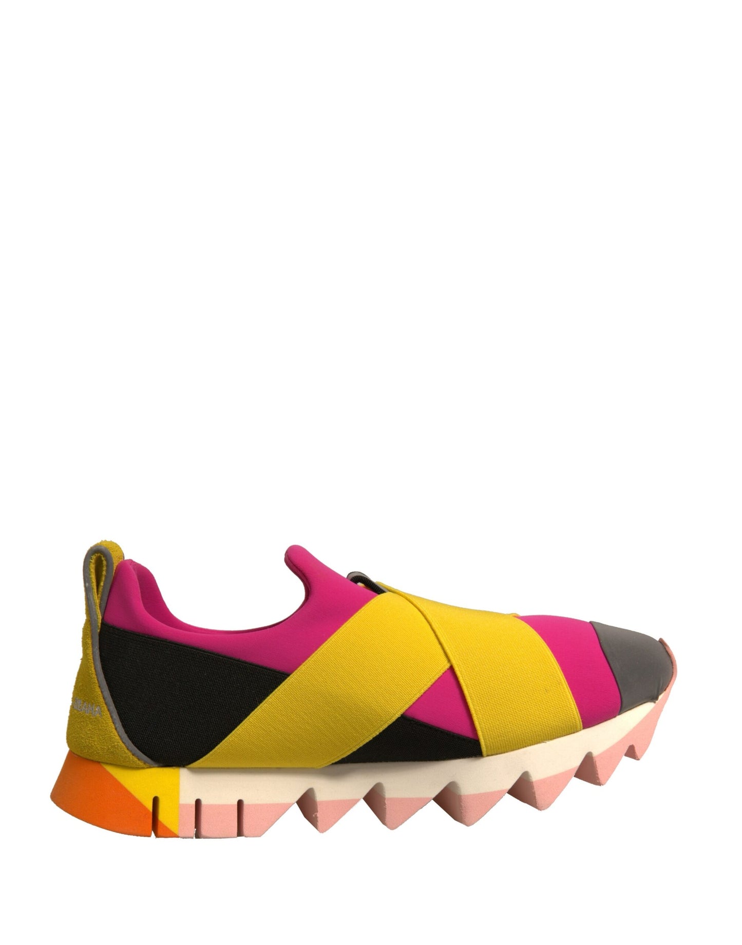 Dolce & Gabbana Multicolor Neoprene Elastic Ibiza Sneakers Shoes by Dolce & Gabbana