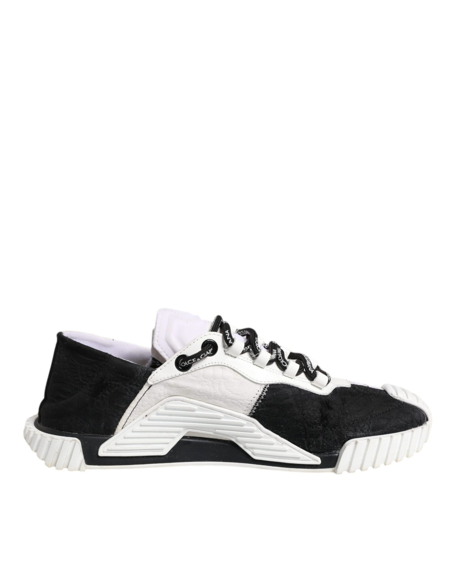Dolce & Gabbana White Black NS1 Low Top Sneakers Shoes by Dolce & Gabbana