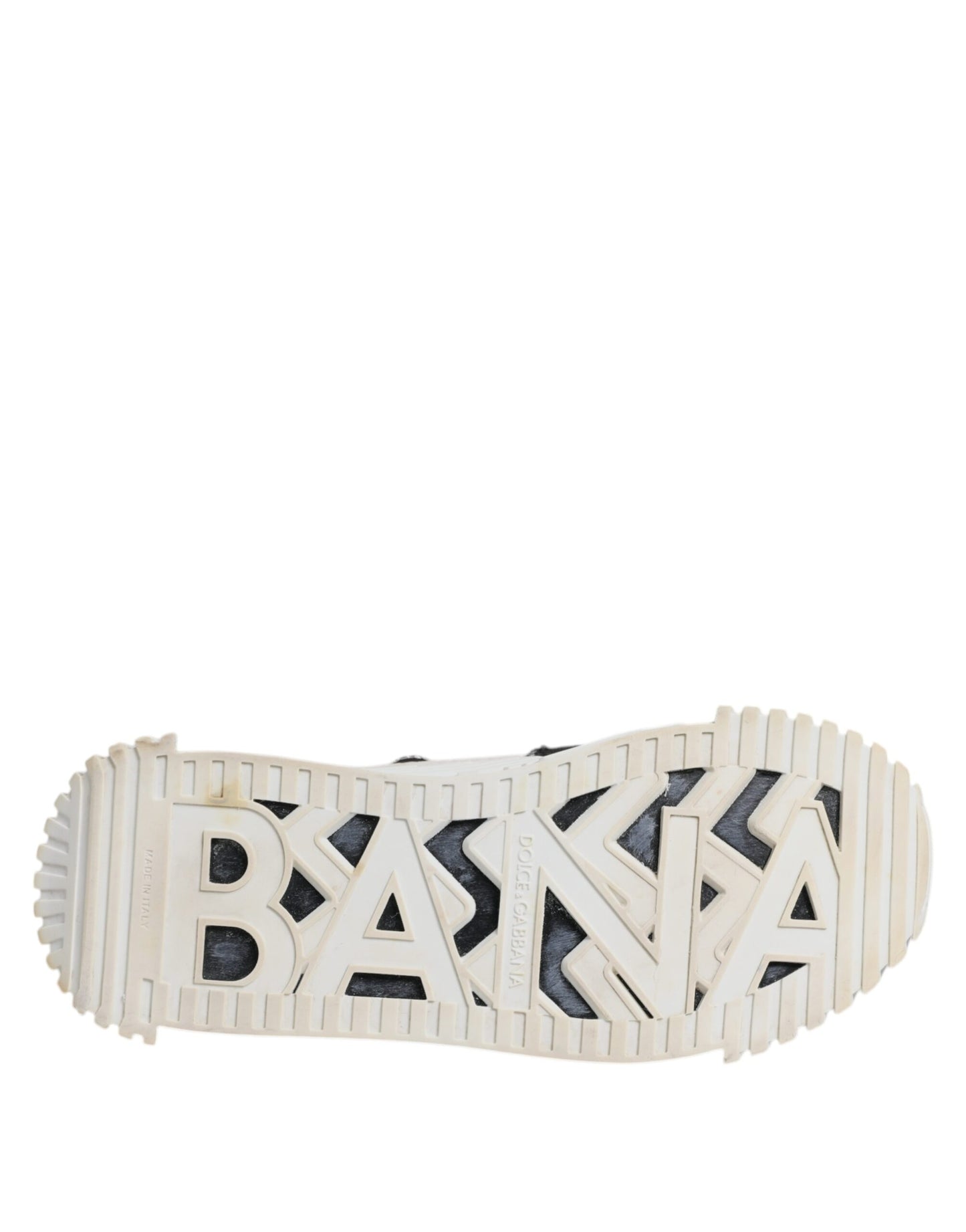 Dolce & Gabbana White Black NS1 Low Top Sneakers Shoes by Dolce & Gabbana