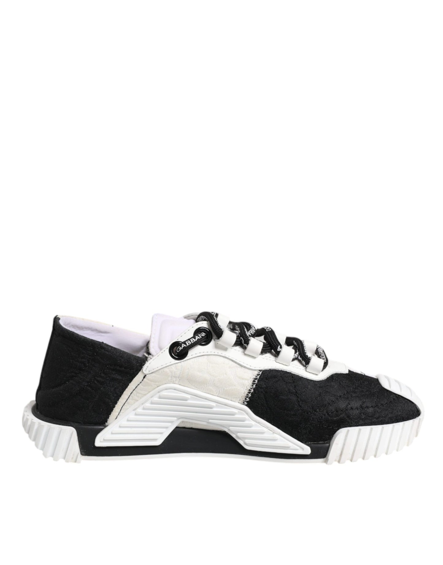Dolce & Gabbana White Black NS1 Low Top Sneakers Shoes by Dolce & Gabbana