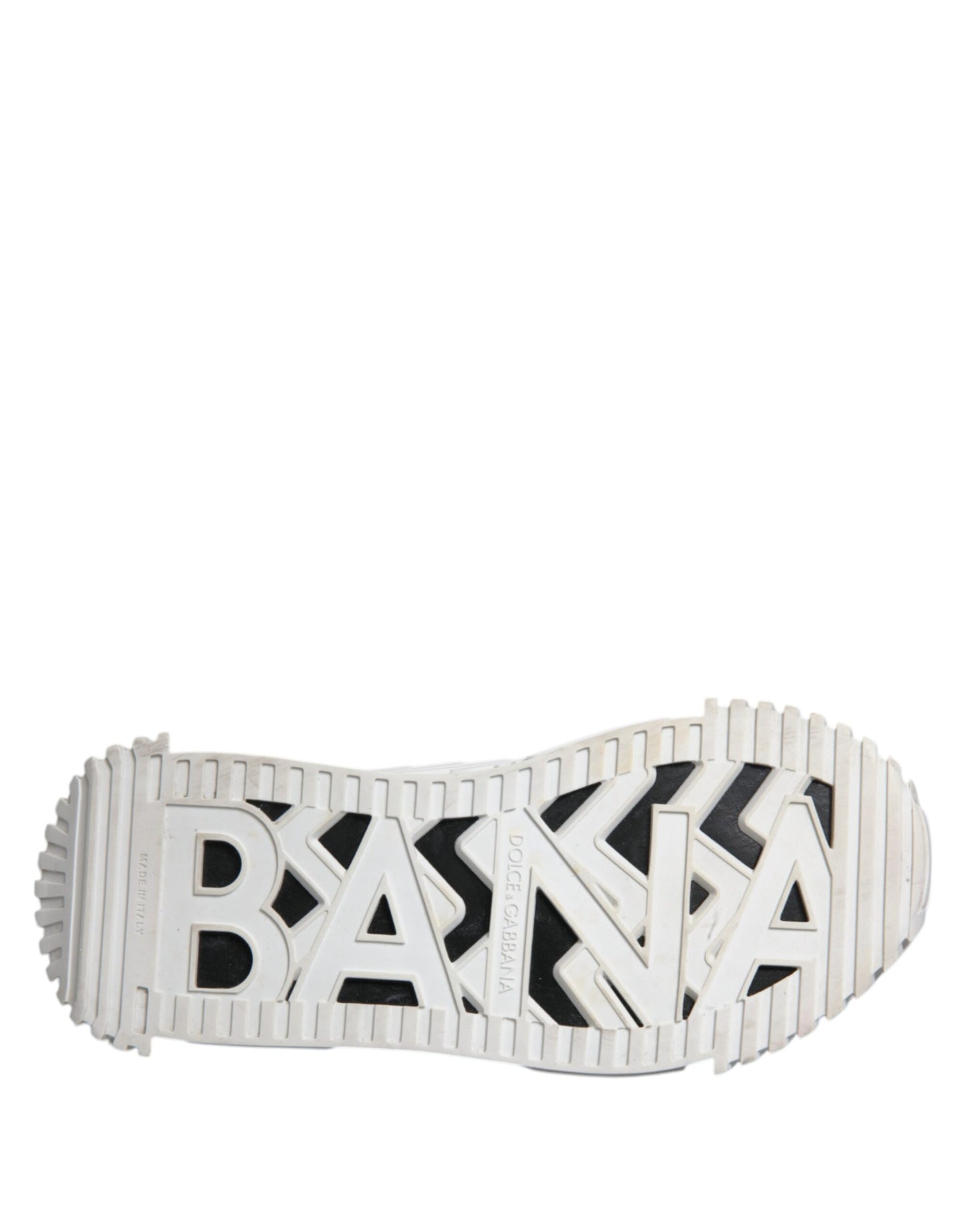 Dolce & Gabbana White Black NS1 Low Top Sneakers Shoes by Dolce & Gabbana