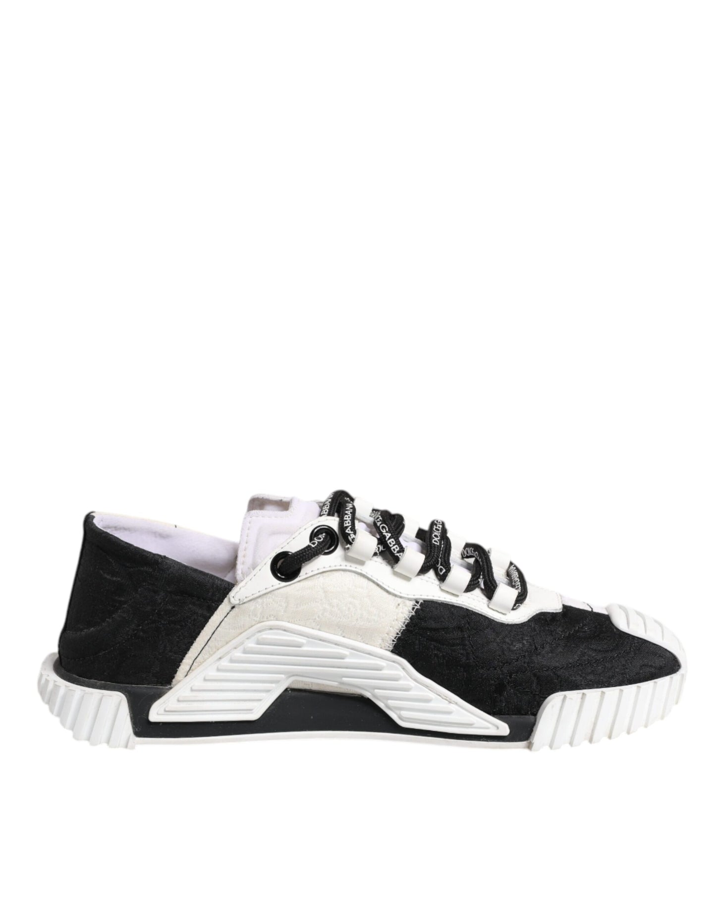 Dolce & Gabbana White Black NS1 Low Top Sneakers Shoes by Dolce & Gabbana