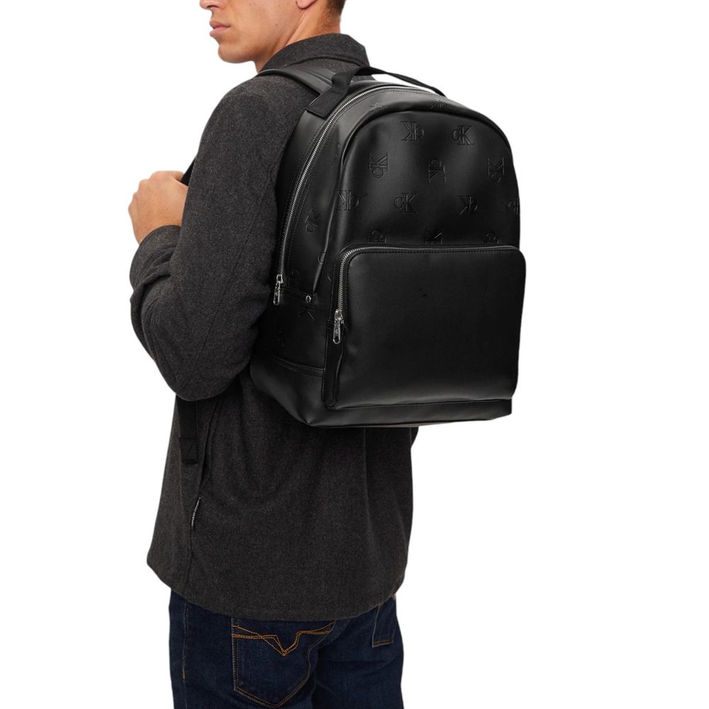 Sac à dos en polyéthylène noir Calvin Klein Jeans