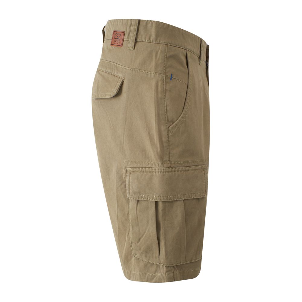 Bermuda homme en coton beige Yes Zee