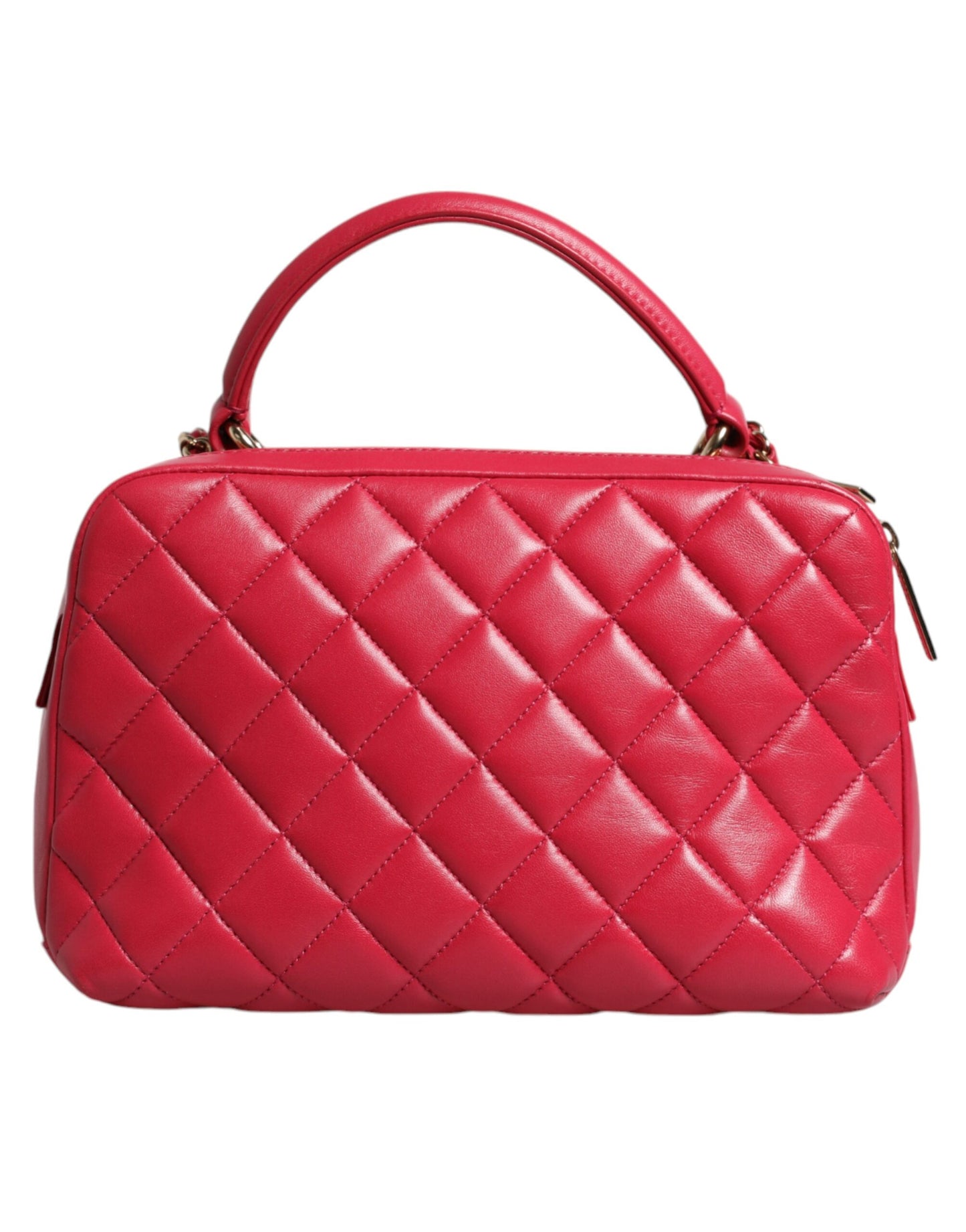 Sac Chanel Pink Seal Matelasse Chain CC en cuir d'agneau