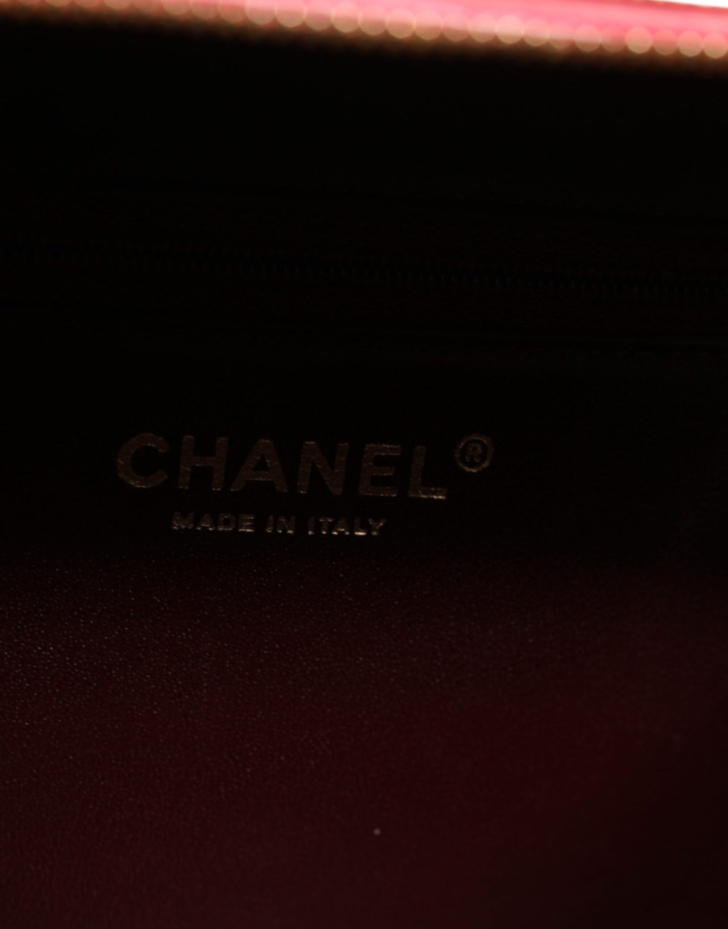 Sac Chanel Pink Seal Matelasse Chain CC en cuir d'agneau
