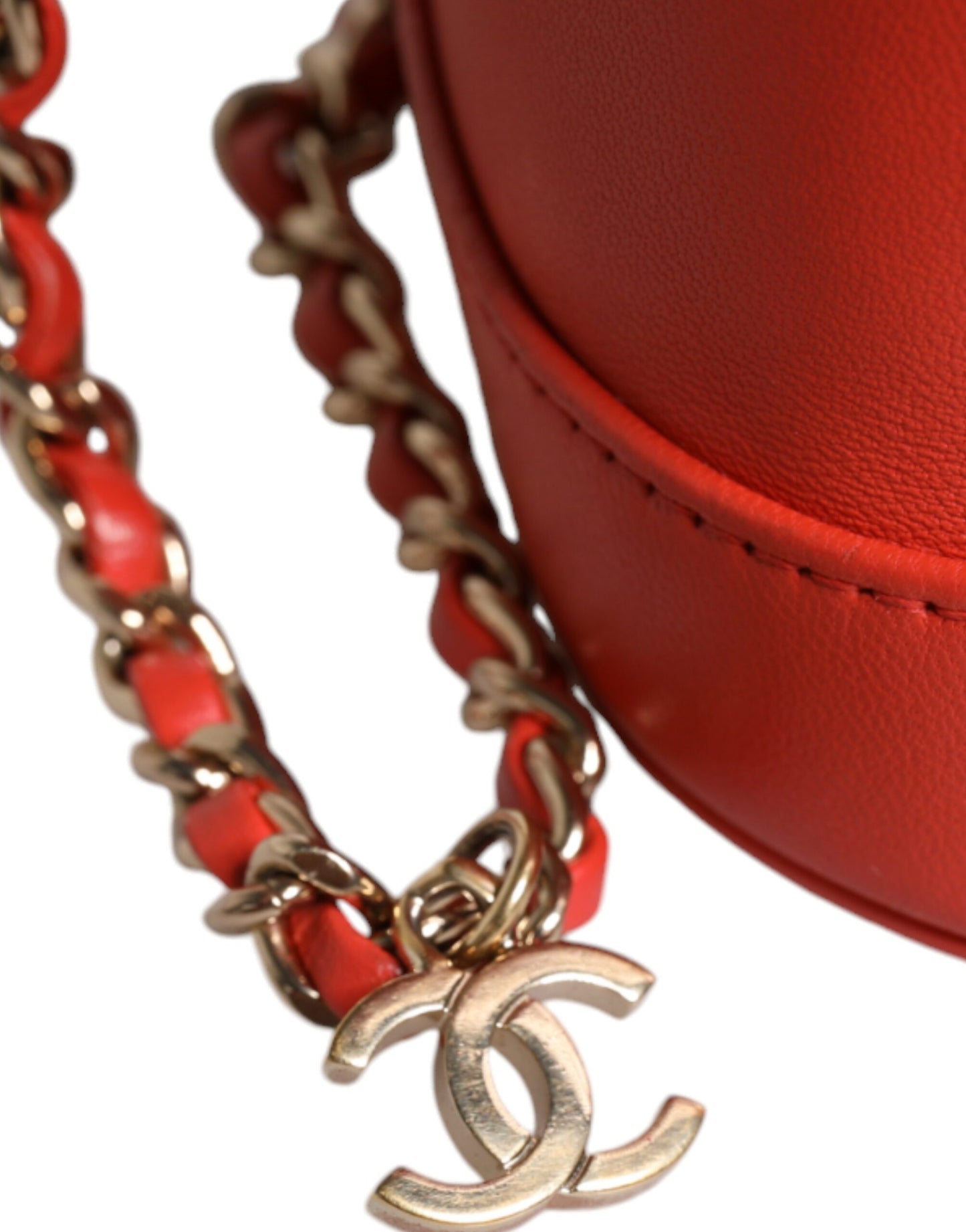 Sac à main à bandoulière avec chaîne Chanel Orange Coco Mark Vanity