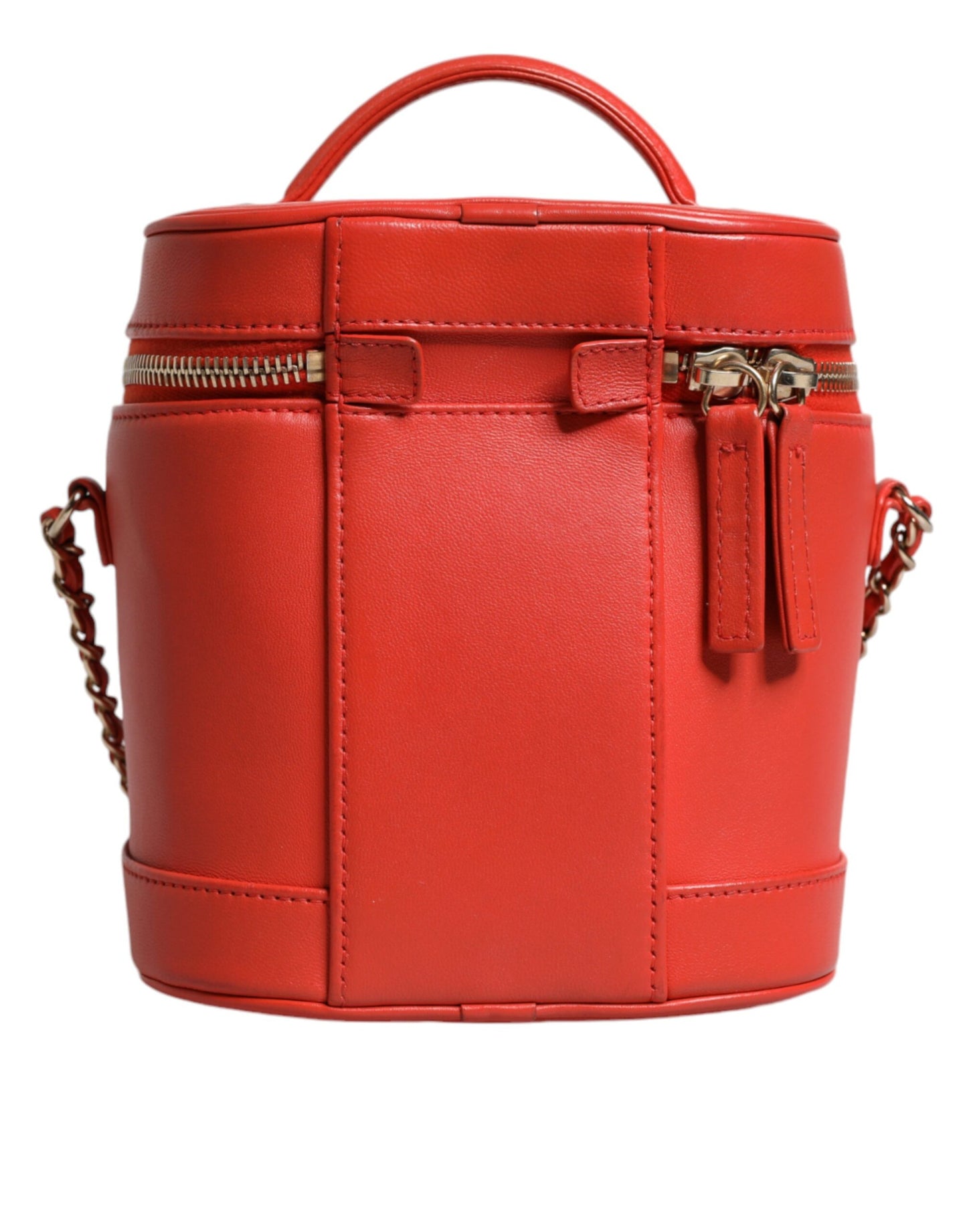 Sac à main à bandoulière avec chaîne Chanel Orange Coco Mark Vanity