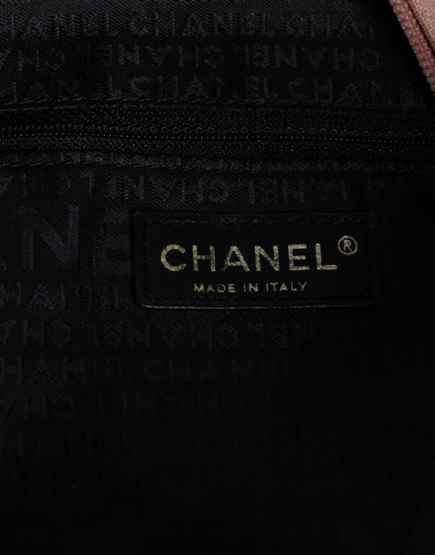 Sac à main en toile imprimée Chanel Pink Cruise Collection Parfait
