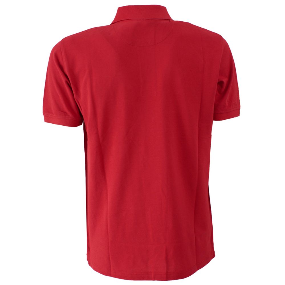 Polo homme en coton rouge Yes Zee