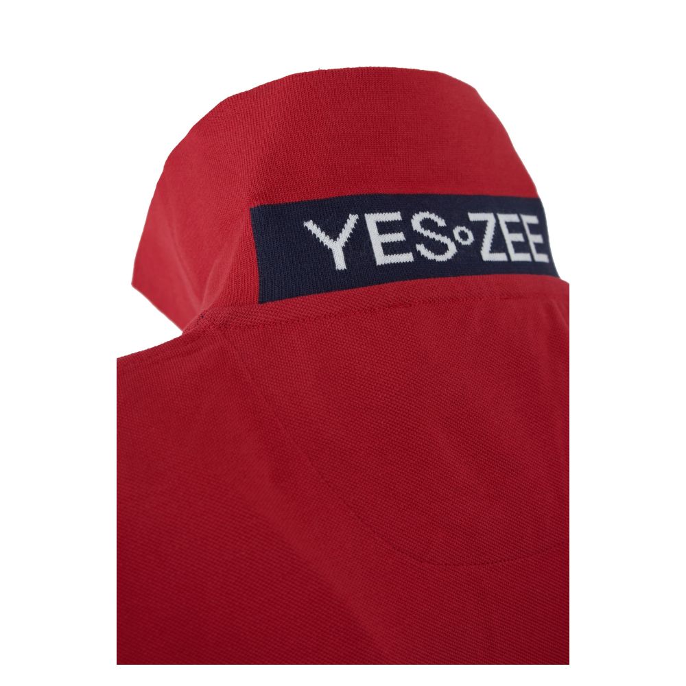Polo homme en coton rouge Yes Zee