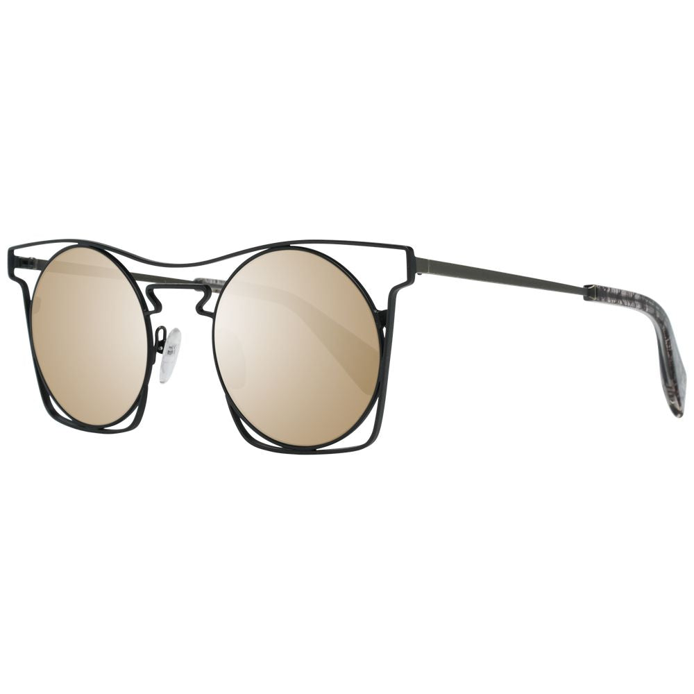 Lunettes de soleil noires Yohji Yamamoto pour homme
