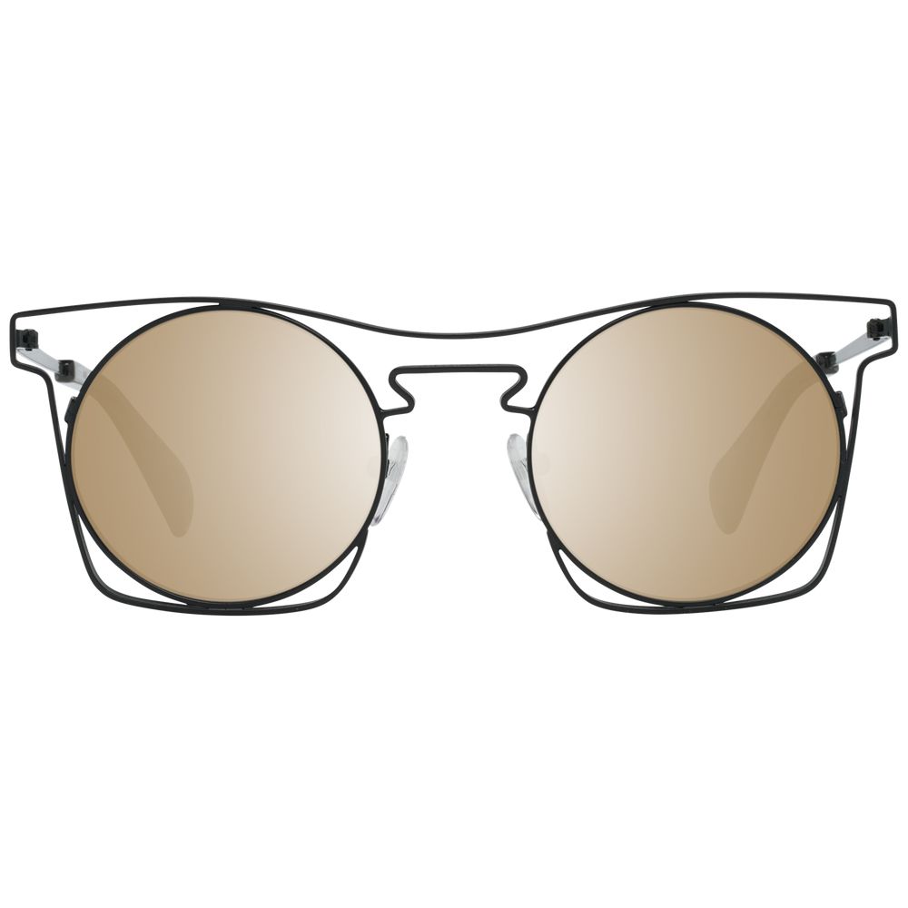 Lunettes de soleil noires Yohji Yamamoto pour homme