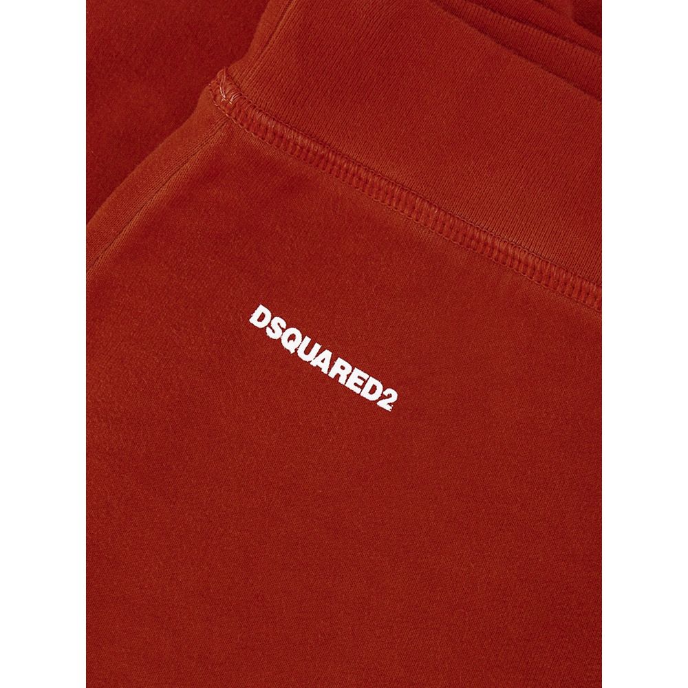 Dsquared² Red Cotton Flared Pant by Dsquared²