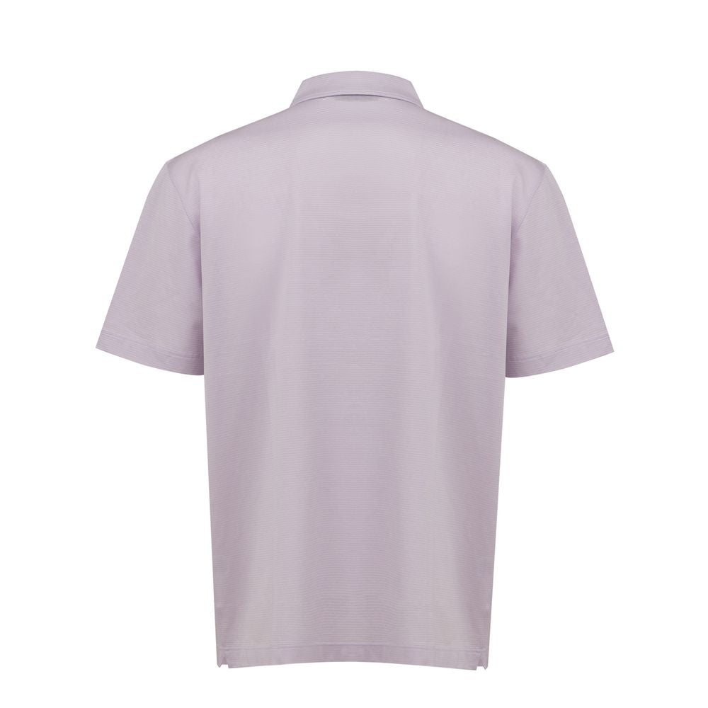 Polo en coton violet Canali