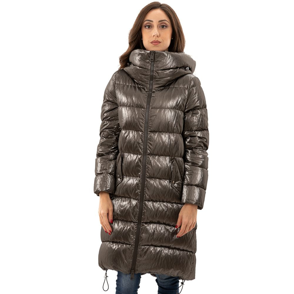 Vestes et manteaux en viscose argentée Herno