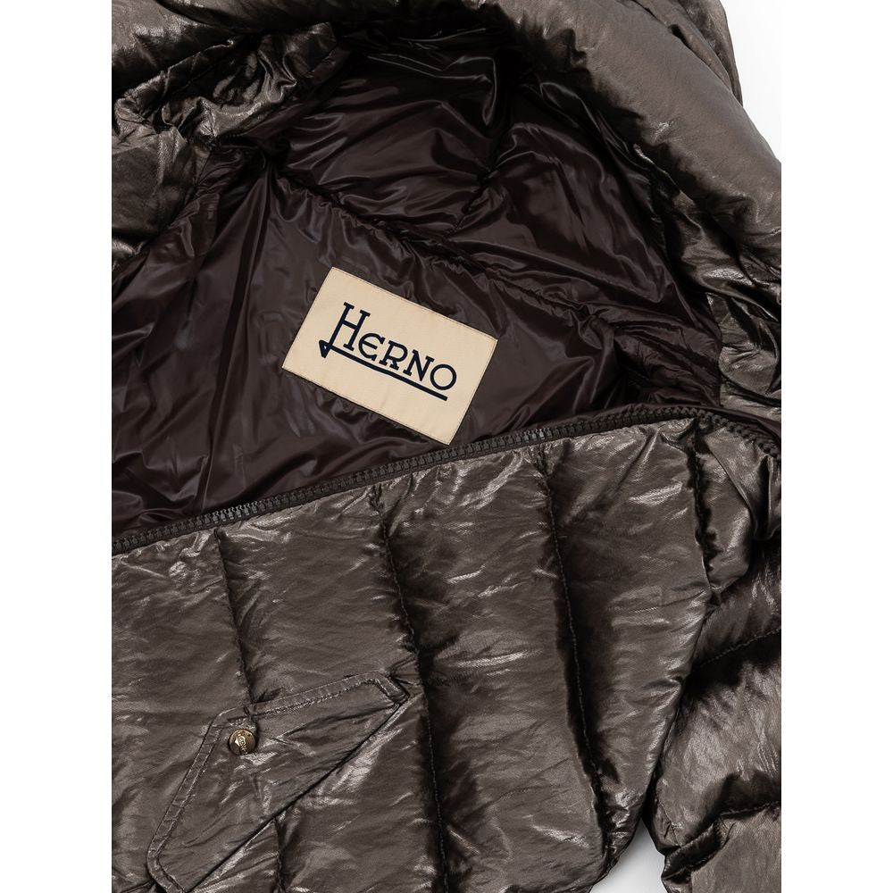 Vestes et manteaux en viscose argentée Herno