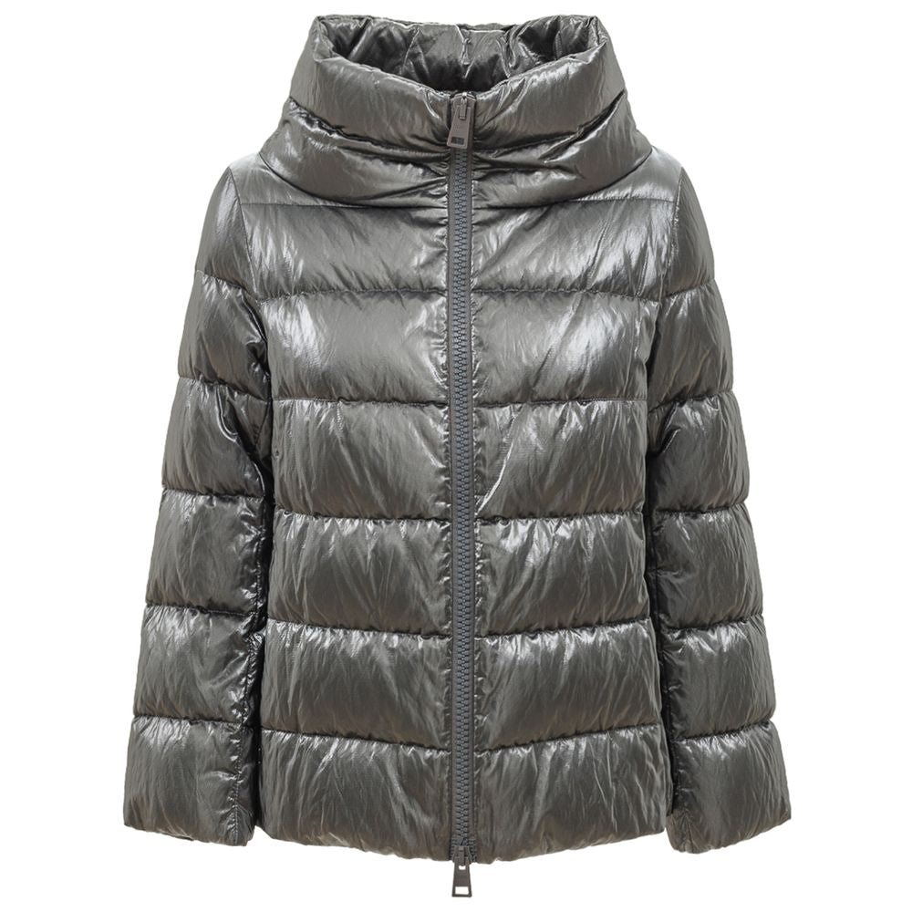 Vestes et manteaux en viscose argentée Herno