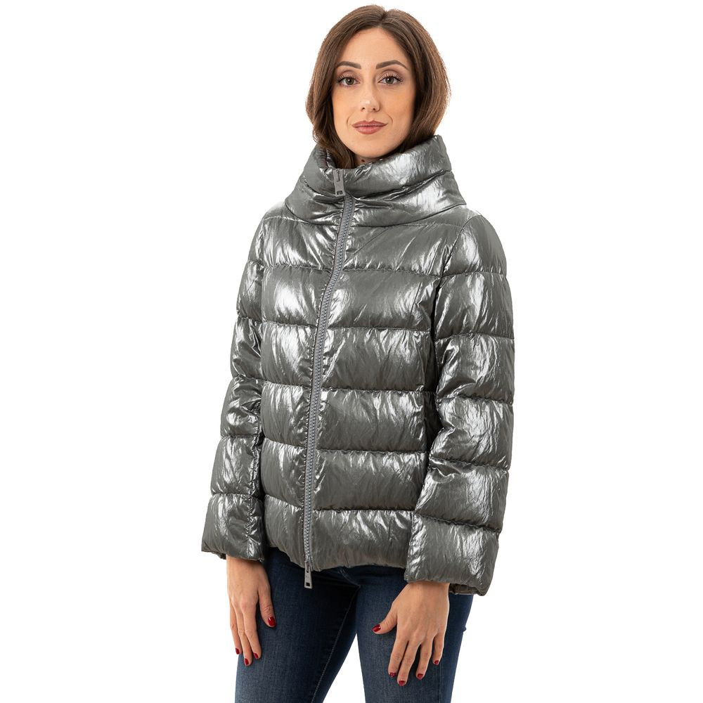 Vestes et manteaux en viscose argentée Herno