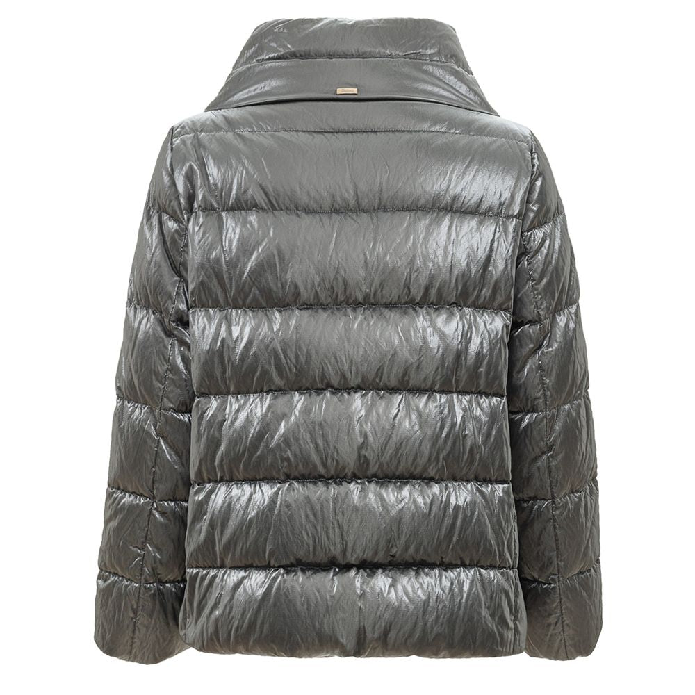Vestes et manteaux en viscose argentée Herno