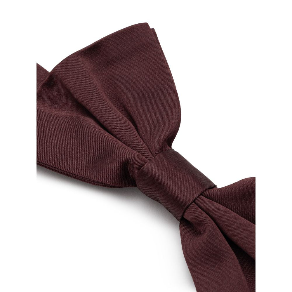 Cravates et nœud papillon en soie bordeaux Dolce & Gabbana