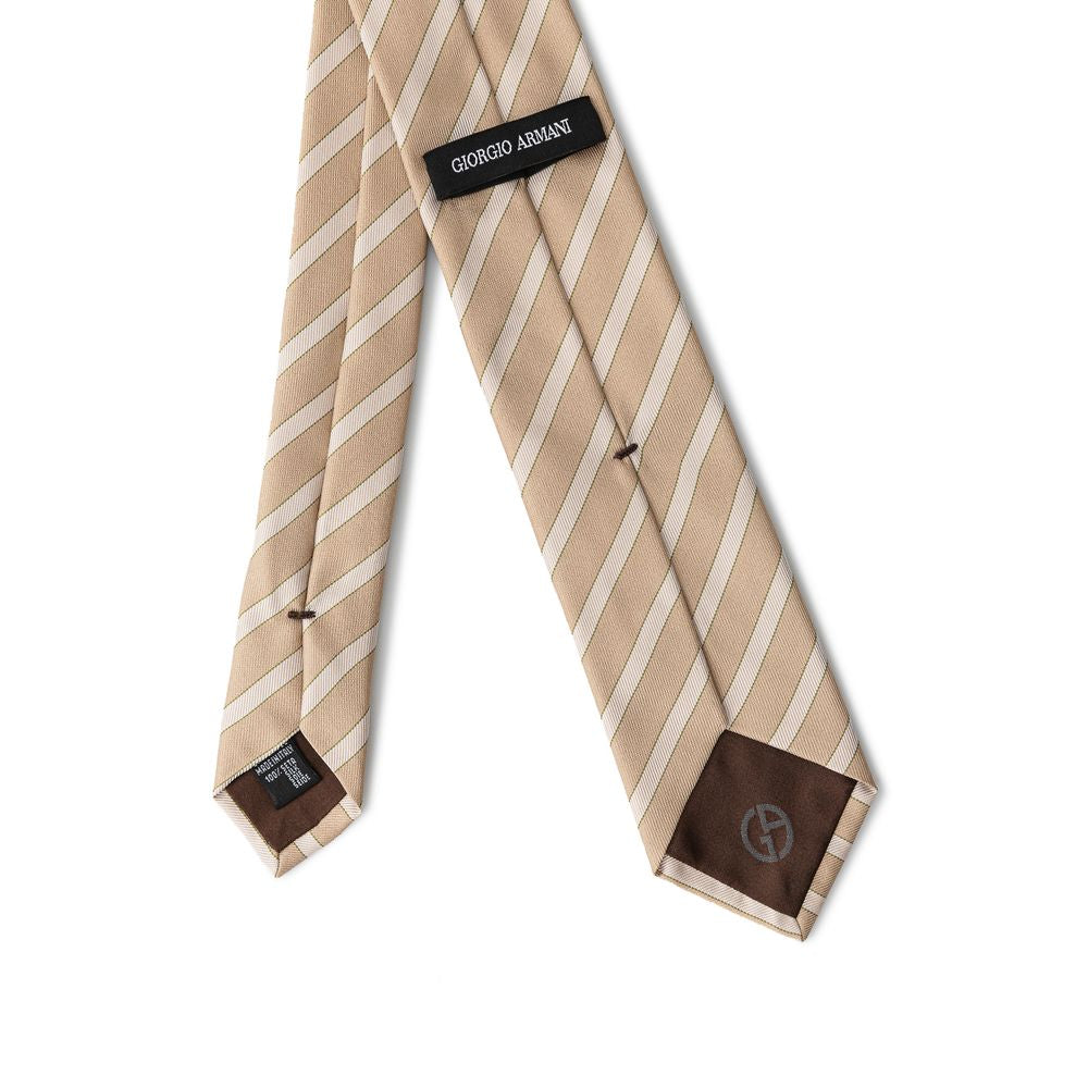 Giorgio Armani Gold Silk Ties & Bowty by Giorgio Armani