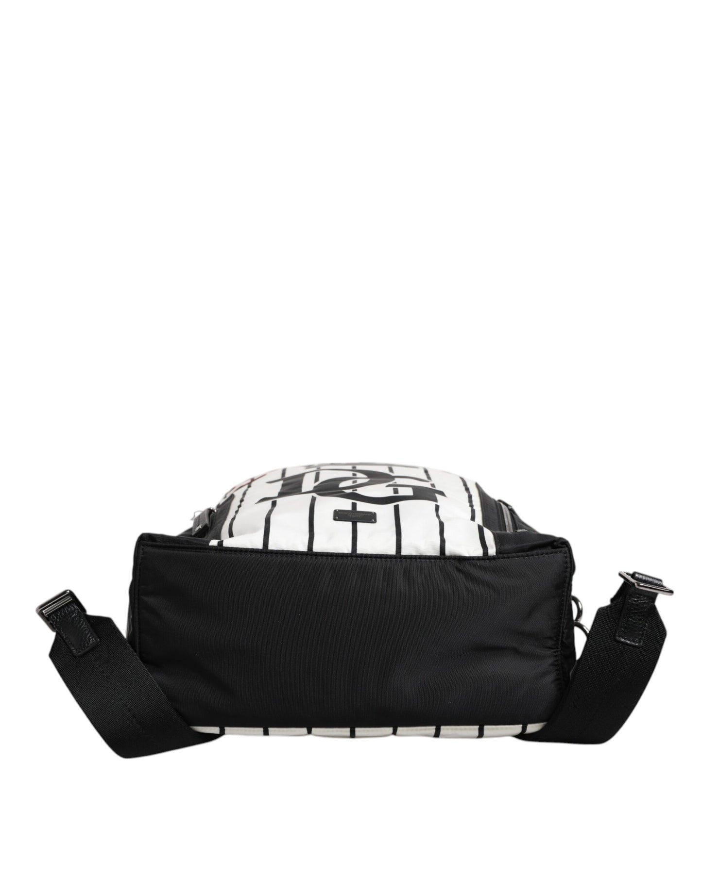 Sac à dos Dolce & Gabbana pour homme, imprimé Vulcano Royal King, noir et blanc