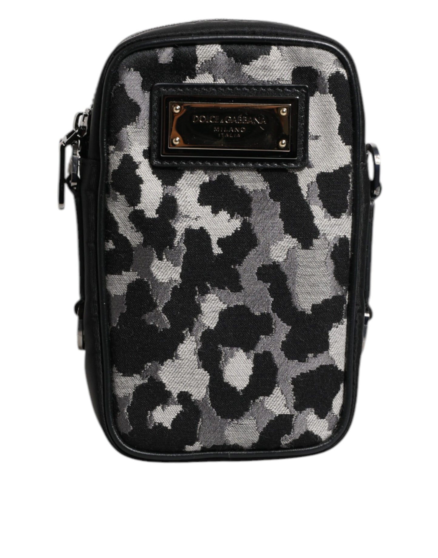 Sac bandoulière Dolce & Gabbana à plaque logo en jacquard camouflage multicolore